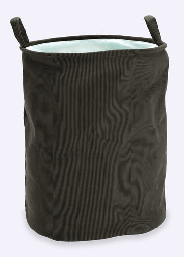 Panier à linge en velours, 2 anses Vert