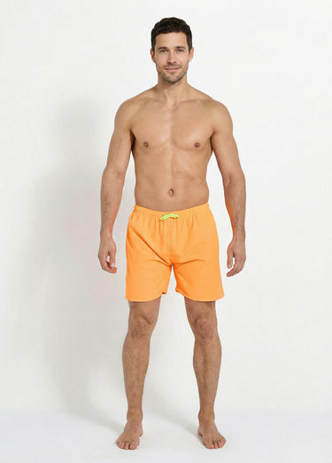 Short de bain avec motif réactif à l'eau Orange