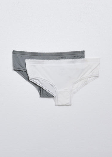 Shortys microfibre et dentelle, vif Vert