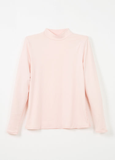 T-shirt doux col montant manches longues Petale