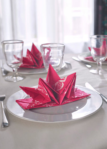 Serviettes papier pré-pliées fantaisie Serviettes lot de 12