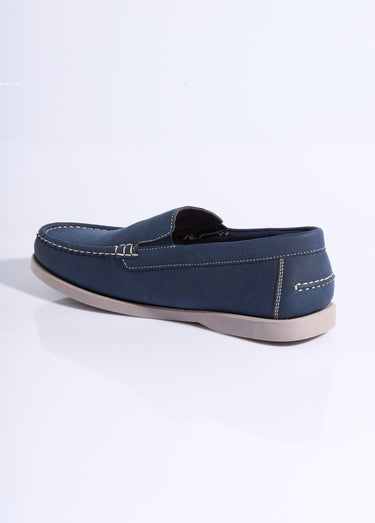 Mocassins inspiration chaussures bateau Bleu