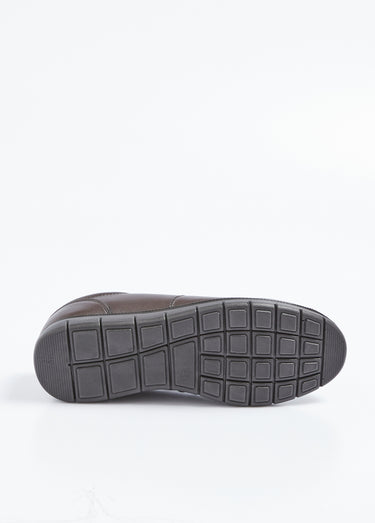 Mocassins élastiqués compensés Marron