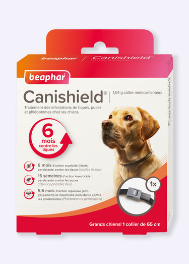 Collier insecticide 65 cm, grand chien Noir