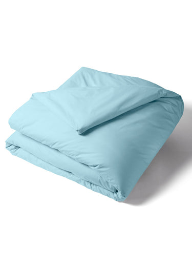 Housse de couette percale de coton REPOS Bleu Horizon