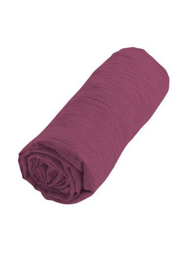Drap housse gaze de coton uni, Gaze Figue