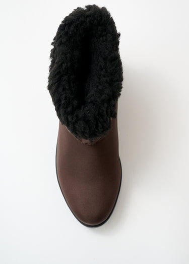Boots imperméables grande largeur Marron