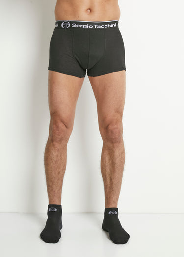 Ensemble boxer + 3 paires chaussettes Noir