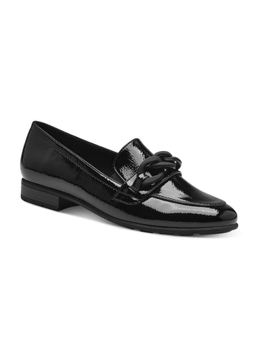 Mocassins vernis patte fantaisie Vernis Noir