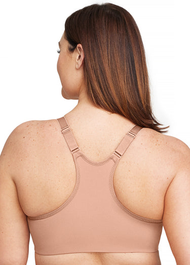 Soutien-gorge WonderWire Grandes Tailles Effet Amincissant, à Armatures et Fermeture Frontale n°1247 Cappuccino