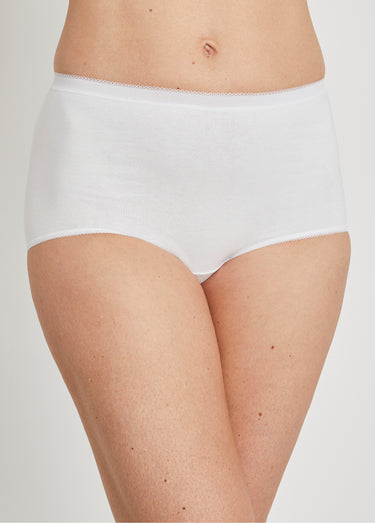 Culotte taille haute galbante Blanc
