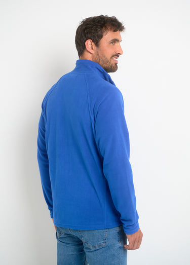 Veste polaire chaude avec col montant Bleu Royal