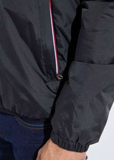Parka courte chaude fourrée déperlante Noir