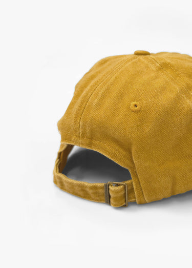 Casquette en pur coton, effet blanchi Moutarde