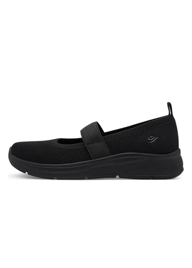 Ballerines sportswear dessus élastiqué Noir