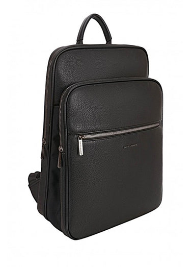 Sac à dos élégant zippé homme Noir