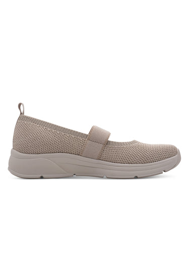 Ballerines sportswear dessus élastiqué Poivre