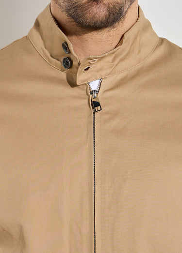 Veste courte zippée avec col montant Camel