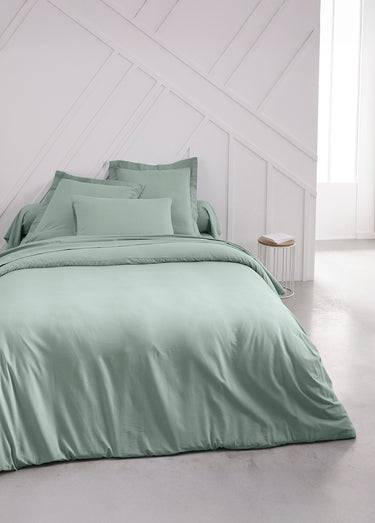 Drap housse pur coton qualité supérieure Celadon