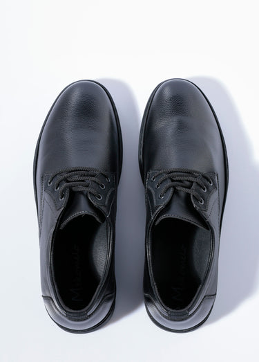 Derbys à lacets casual chic simili cuir Noir