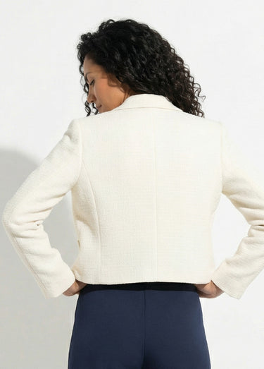Veste courte esprit couture Ecru