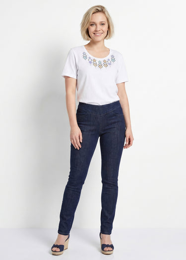 T-shirt long manches courtes Blanc