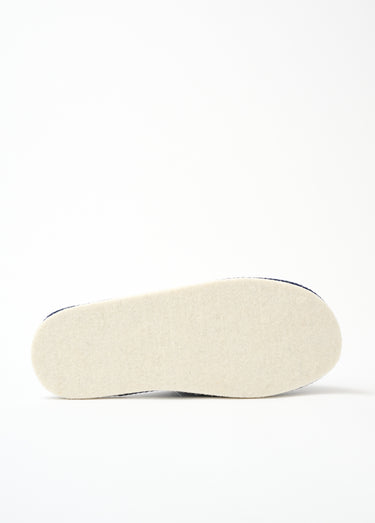 Chaussons mules mixtes tissu écossais Ecossais Bleu