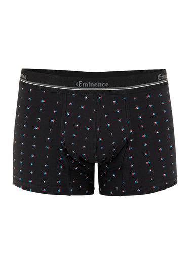 Boxer imprimé anti-fuite homme Noir Imprime