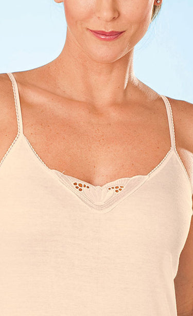 Maillot de corps fines bretelles Laine mélangée