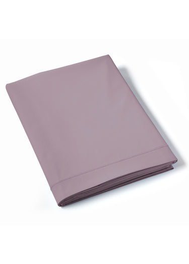 Drap plat percale de coton uni REPOS Vieux Rose