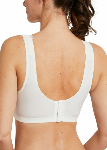 Soutien-gorge sans armatures avec dentelle Ivoire