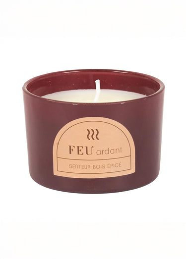 Coffret 4 bougies parfumées éléments naturels Rose