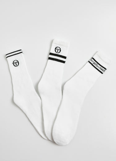 Chaussettes sport assorties avec coton Blanc