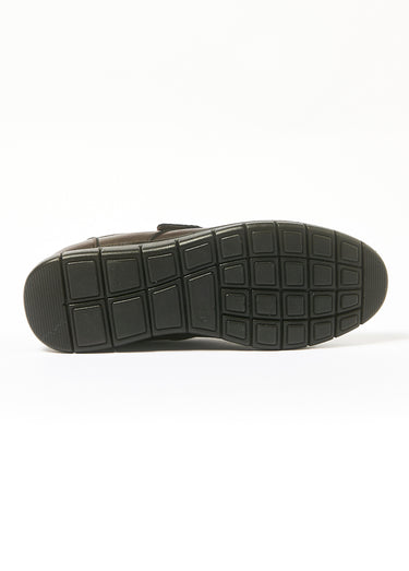 Chaussures derbys antidérapantes avec scratchs Marron