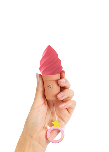Stimulateur fun rechargeable CAND'ICE Rose fraise
