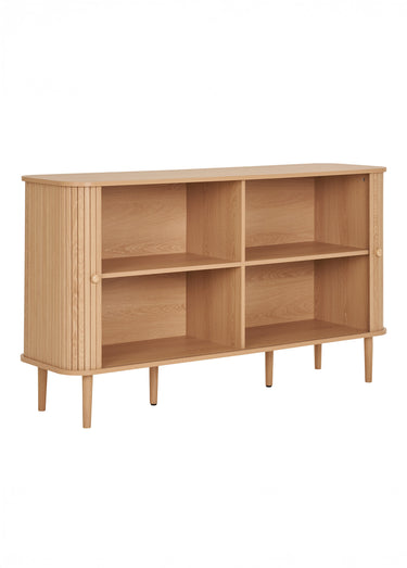 Grand buffet bois, portes coulissantes Naturel