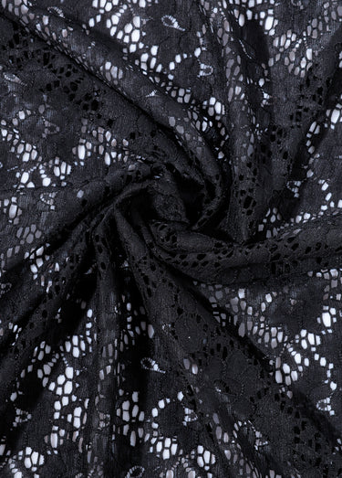 Coupon habillement, dentelle stretch Noir