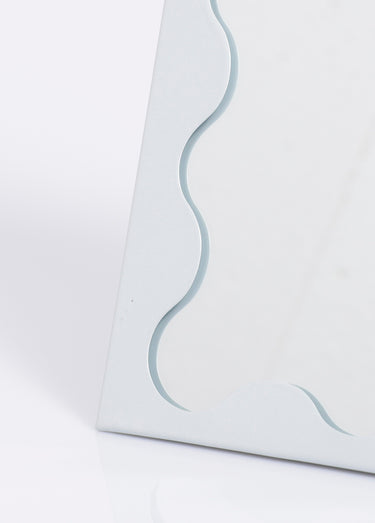 Miroir à poser en métal Blanc