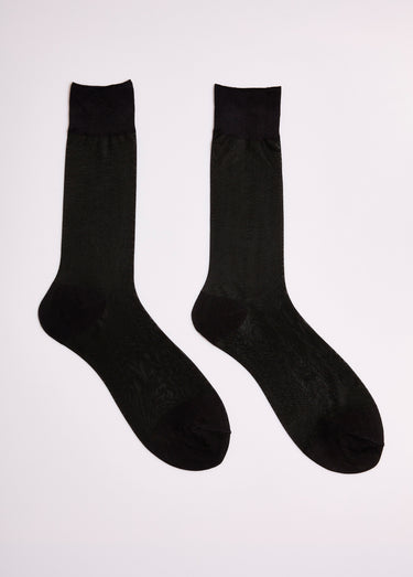 Chaussettes voile unies Noir