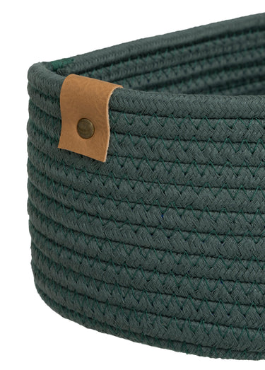 Set de 3 paniers tressés corde assortis Vert