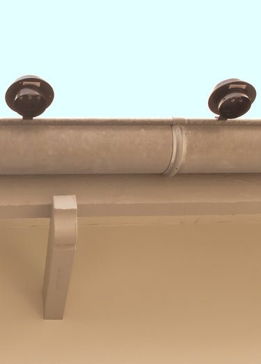 Lampes solaires pour gouttière à fixer Noir