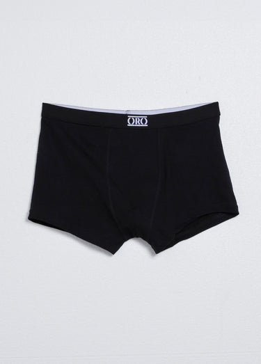 Boxers assortis unis et rayés en coton Raye Noir