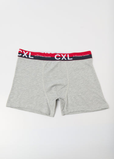 Boxer uni avec coton, ceinture logo Gris Clair