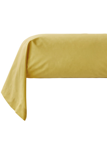Taie percale de coton MARTINIQUE Safran
