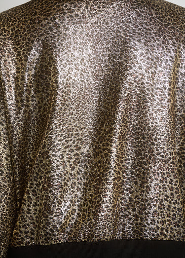 Veste style bomber imprimé métallisé Animalier