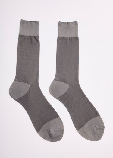 Chaussettes voile unies Gris