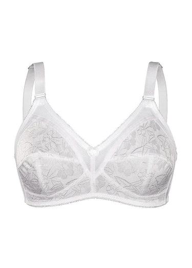 Soutien-gorge couvrant dentelle Blanc