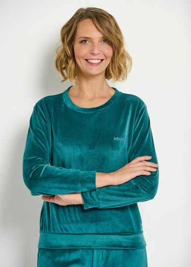 Pyjama en velours chaud Vert