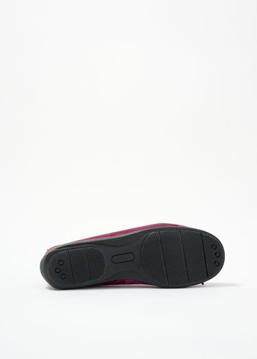 Ballerines souples en cuir largeur confort Bordeaux
