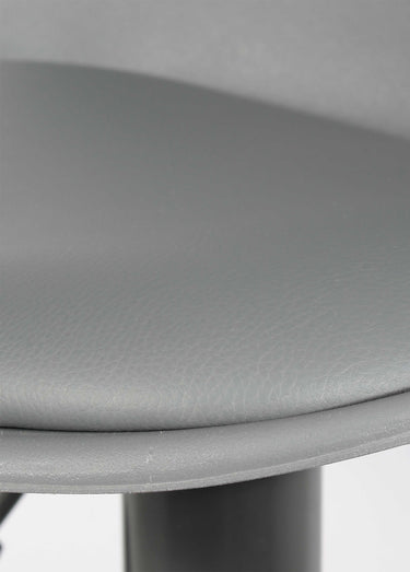 Set 2 Tabourets de bar en simili, 1G Gris